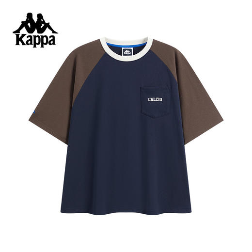 Kappa卡帕背靠背运动短袖男2025夏季新款休闲t恤女纯棉情侣款上衣KPCICTD17 商品图1