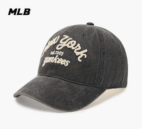 MLB男女情侣学院风牛仔棒球帽软顶时尚鸭舌帽24夏季新款3ACPDS14N【无货退款介意勿拍】