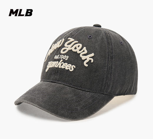 MLB男女情侣学院风牛仔棒球帽软顶时尚鸭舌帽24夏季新款3ACPDS14N【无货退款介意勿拍】 商品图0