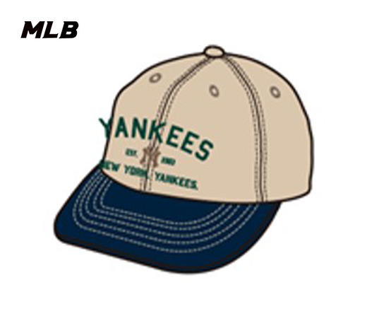 MLB撞色学院风男女同款棒球帽3ACPV085N 商品图0