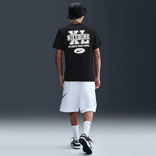 【库存有限 无货将做退款】Nike/耐克短袖男25夏新款宽松透气背标印花棉质运动T恤HJ0773010 商品图3