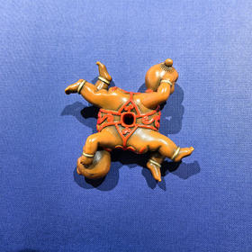 彩绘四喜铜娃摆件