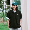 covernat韩国潮牌翻领短袖polo衫T恤简约男女情侣装休闲宽松上衣CO2302ST17 商品缩略图1