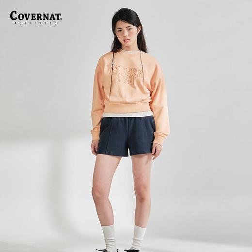 covernat韩国潮牌时尚LOGO宽松露脐女士裁剪卫衣2025春夏新CO2401CR73 商品图0