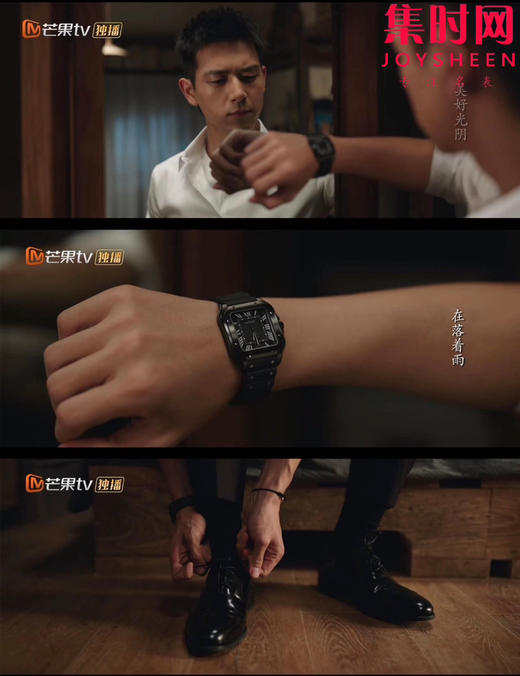 新卡地亚BV山度士系列WSSA0039 黑武士 全黑桑托斯 年度新款 ADLC黑色碳镀层 男士腕表 李现同款 商品图9