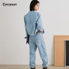 Covernat韩国潮牌夏季新品浅蓝色时尚休闲百搭长裤牛仔裤CO2301PT81 商品缩略图2