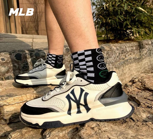 【年货专场】MLB男女同款大标网面休闲运动鞋BASIC老爹鞋3ASHRJ13N【微瑕 热销中无货退款介意勿拍】【微瑕热销中无货退款介意勿拍】 商品图3