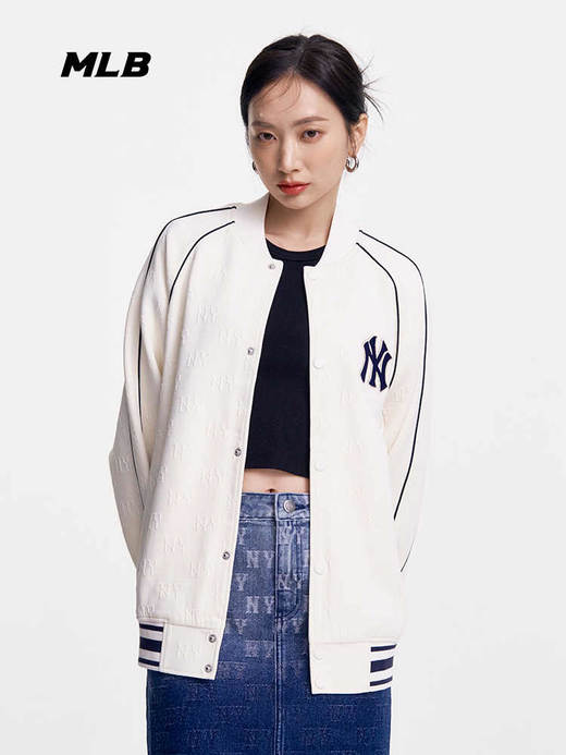 MLB小标下摆袖子松紧男女同款夹克3AJPM0751 商品图1
