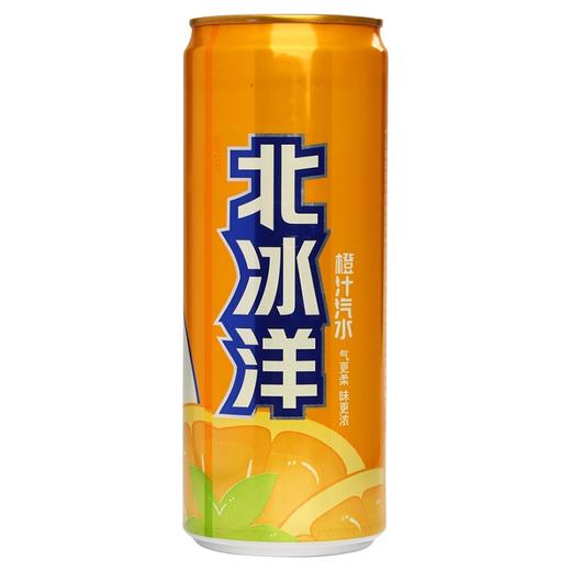 北冰洋 橙汁汽水330ml*24罐 果汁碳酸饮料整箱 商品图1