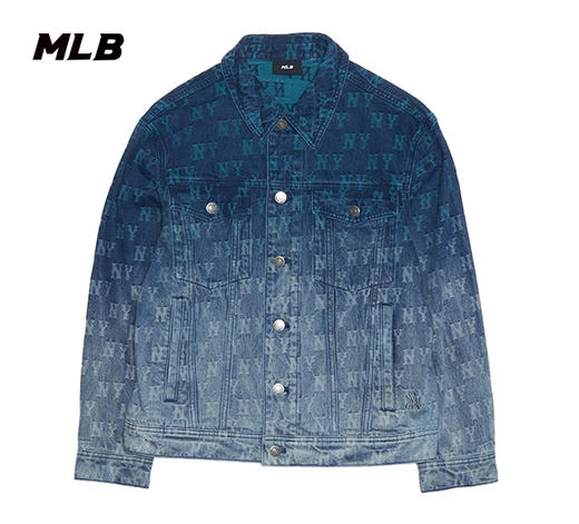 MLB渐变满印花男女同款牛仔夹克3ADKM0351 商品图3
