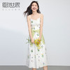 【专属特价】熙世界法式植物碎花吊带连衣裙女2025夏季新款收腰海边度假长裙子 商品缩略图0
