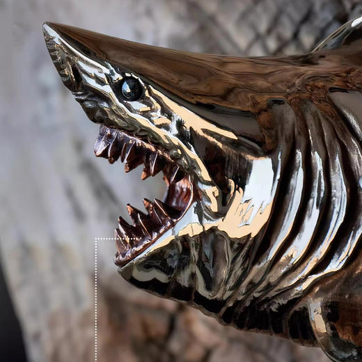 白昼 - 大白鲨 青铜摆件 鲨鱼海洋周边 潮玩盘玩手把件 ★官方正版【48小时发货】 商品图2