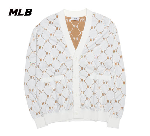 MLB满印花男女同款针织开衫3AKCM0151 商品图4