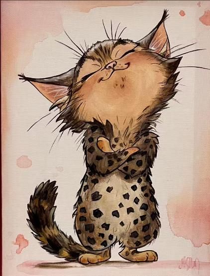 Edyta《奶凶立正猫》原作 商品图0