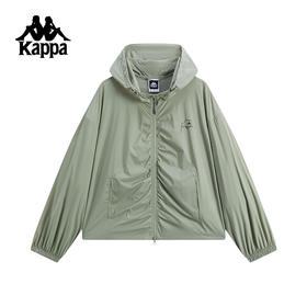 Kappa卡帕背靠背运动外套女2025夏季新款休闲连帽上衣男款防泼水KPDJCFJ61