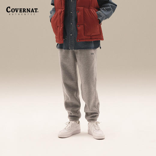 Covernat秋季新品摇粒绒束腿裤针织收口裤男CO2303PT03 商品图1