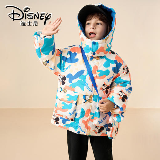 Disney/迪士尼JX儿童双面穿羽绒服男女童加厚保暖外套XME4SU319 商品图3