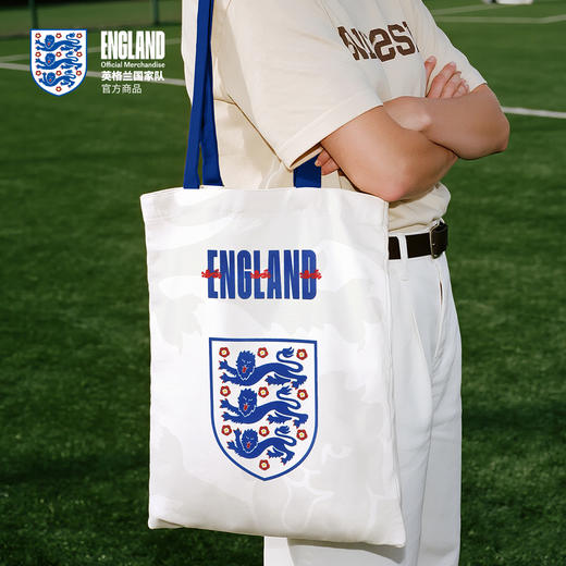 【官方正版】英格兰国家队 | 白蓝色球员印号单肩帆布包通勤包 商品图3