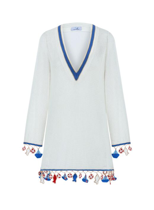 My Beachy Side - Poisson Tunic - Ivory - 女装 - 罩衫 - 象牙白 商品图0