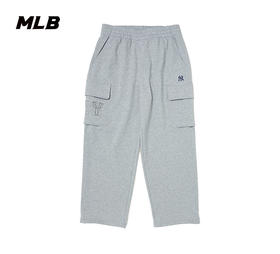【一口价】MLB男女同款小标简约款多口袋梭织长裤3APTB1444【无货退款介意勿拍】