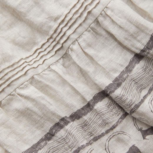 ROMI STUDIO“邂逅夏日”100%雨露麻薄柔小鹿印花半裙 RWCRXY3309 商品图3