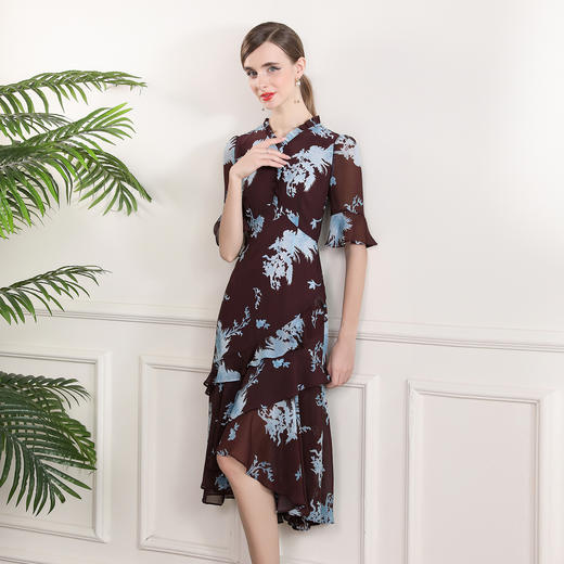 「高货deo」全新升级【铂金会员385/天猫519/差价134】(25332)洛诗琳法式复古优雅连衣裙2025夏季新款气质优雅茶歇裙女 商品图0