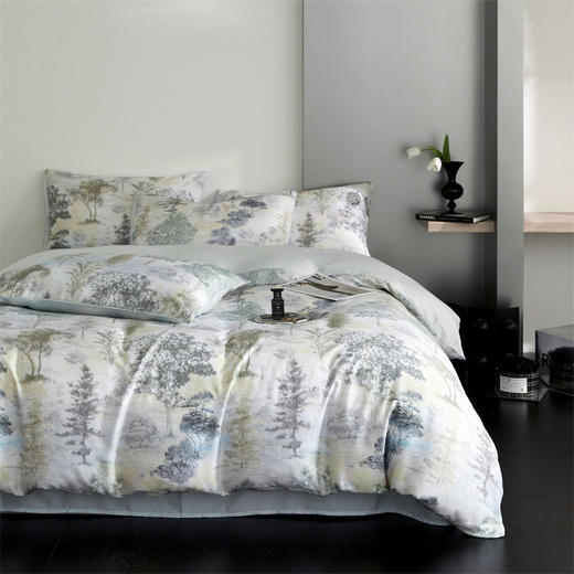 热卖！100%兰精天丝！恒源祥高品质四件套  中华老字号严选 奢华质感 数码印花 柔软亲肤 床单床笠款可选 商品图4