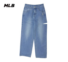 MLB男女同款小标破洞裤牛仔裤3FDPB0751