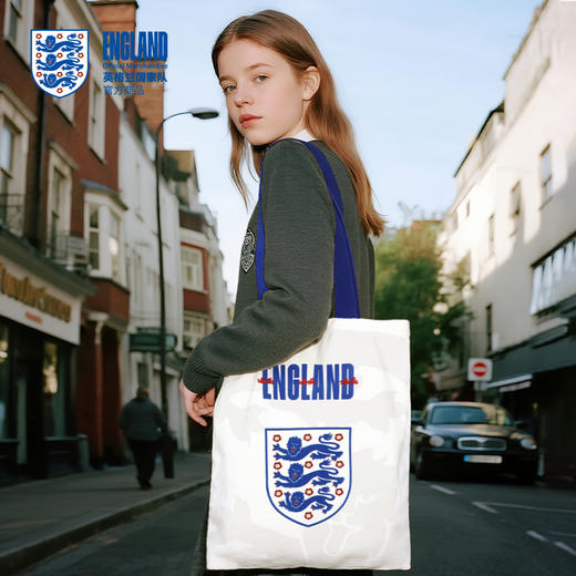 【官方正版】英格兰国家队 | 白蓝色球员印号单肩帆布包通勤包 商品图1