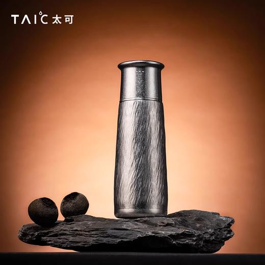 TYTXB-T420TAIC太可钛艺T型杯纯钛保温杯商务送礼轻奢高端茶水分离杯礼盒装420ml（冰湖蓝） 商品图2