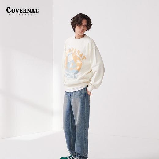 Covernat韩国潮牌25情侣款圆领套头卫衣卡通印花减龄慵懒风CO2401CR09 商品图2