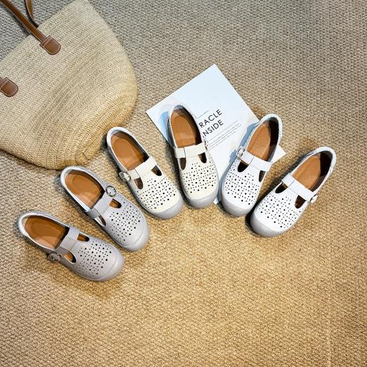 泉州女鞋 镂空设计豆豆鞋2516 商品图1