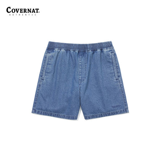 Covernat韩国潮牌休闲纯棉舒适宽松情侣男女同款牛仔短裤春夏CO2402SO03 商品图1