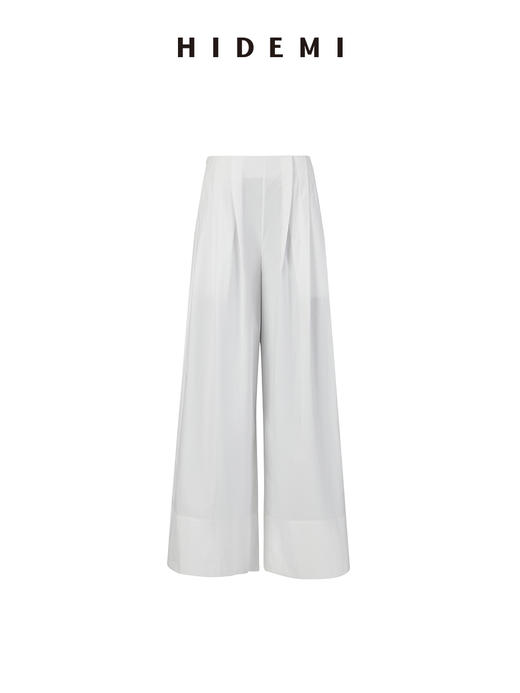 HIDEMI 度假系列高腰立体剪裁压褶花苞式阔腿裙裤阔腿裤 商品图9