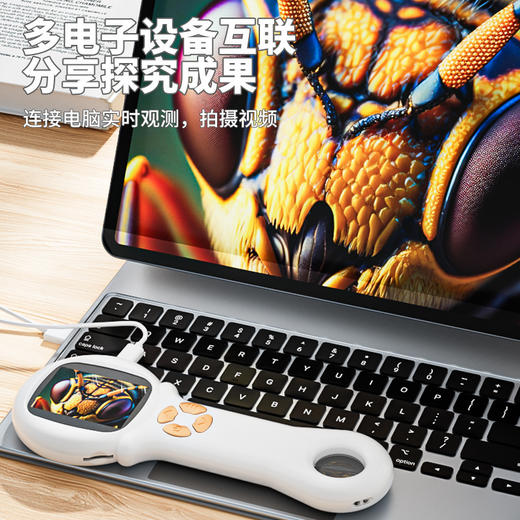 学优马手持显微镜  手持显微镜+便携小显微镜  儿童初中小高清电子放大镜科学实验玩具 商品图3