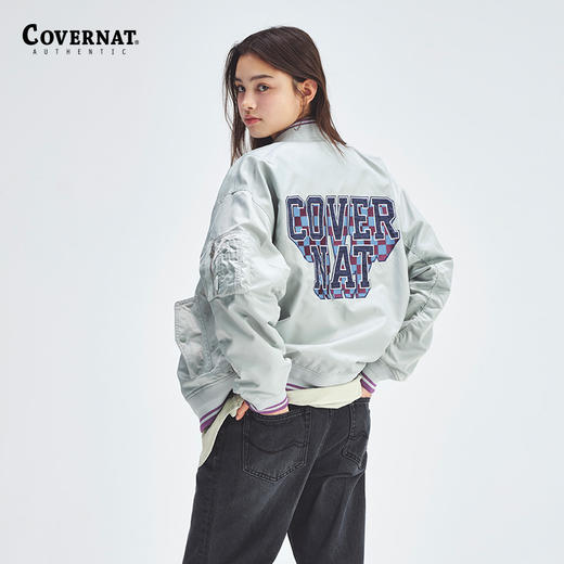 covernat韩国潮牌经典MA-1夹克男女情侣同款潮酷时尚外套2024春夏CO2401JK09 商品图0