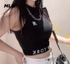 MLB女士夏款新款字母印花无袖短款吊带运动背心3FTK08023【无货退款介意勿拍】 商品缩略图1