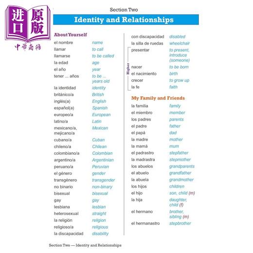 【中商原版】新GCSE 西班牙语 Edexcel爱德思 词汇书 2026年起考试 CGP New GCSE Spanish Edexcel Vocabulary Book 2026 exam 商品图1