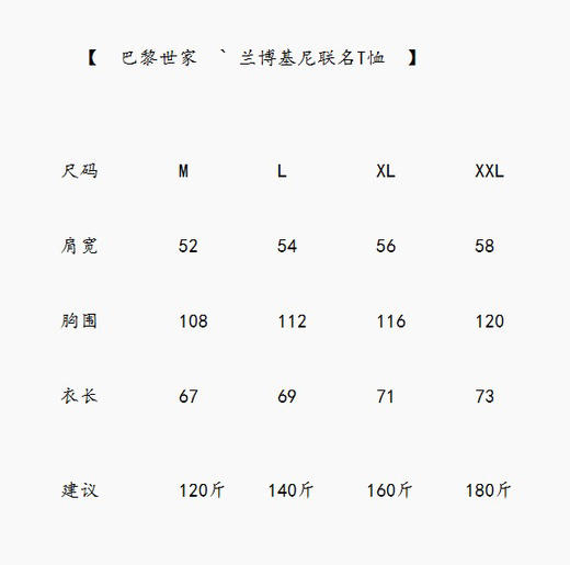 Balenciaga × Lamborghini 联名系列 男女短袖T恤。 商品图8