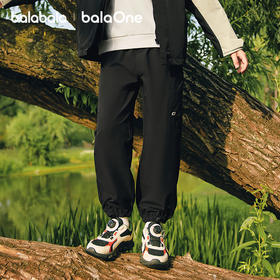 巴拉巴拉balaOne童装男童女童长裤儿童裤子2025新秋防泼水束脚裤