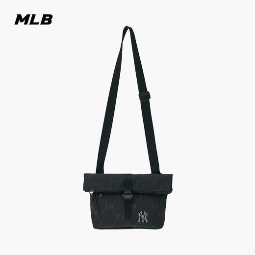 MLB男女情侣老花拼接通勤休闲单肩时尚斜挎包24秋冬新款3ACRM035N 商品图3