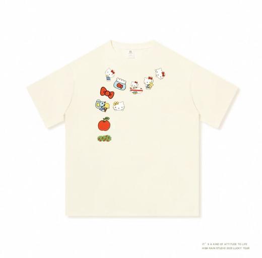 七夕福利-NO退~情侣潮牌100%棉hello kitty印花短袖T恤-喜出 商品图3