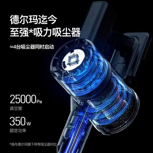 德尔玛吸尘器手持无线家用大吸力除尘机VC80多功能除螨便携 商品图3