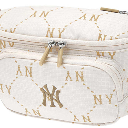 MLB情侣钻石老花腰包可调节时尚轻便挎包24秋冬新款3AHSM035N 商品图2