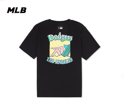 MLB男款女款情侣款2023年夏季男女情侣卡通印花宽松运动T恤3ATST0133【无货退款介意勿拍】 商品图5