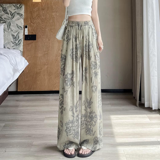 亲测实拍⚠️太好穿了❗️又凉快又舒服❗️【慵懒腰果花棉麻裤】清冷氛围感轻松拿捏住❗️满满的高级感❗️🌾棉麻凉感黑科技💨37℃天自循环透气系统 商品图6