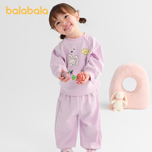 巴拉巴拉童装儿童长袖套装男童女童两件套宝宝秋装2025新款卡通萌 商品图2
