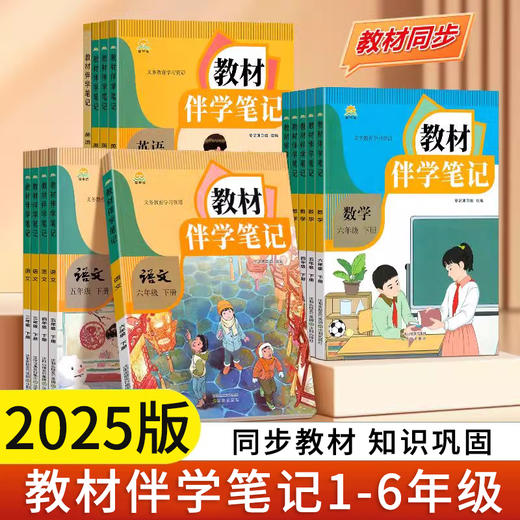 2025秋教材伴学笔记小学一二三四五六、初中七八九年级下册语文数学英语课本人教版RJ版学霸课堂笔记练随堂笔记 商品图0