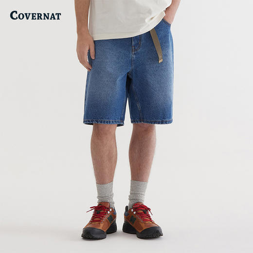COVERNAT韩国潮流潮流宽松牛仔短裤时尚百搭显活力2025夏季新CO2502SO04 商品图2