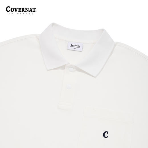 covernat韩国潮牌男式短袖polo衫透气针织潮流T恤2024年春夏CO2402ST08 商品图2